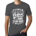 ULTRABASIC - T-shirt <span>graphique</span> <span>pour hommes,</span> <span>cadeau</span> <span>d'anniversaire,</span> vieilli à la perfection, 2005