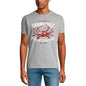 ULTRABASIC Herren-Grafik-T-Shirt Crab Kingz – Seafodd-Shirt für Herren