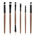 Pinceau de maquillage cosmétique, 6 pièces, pour les lèvres, pour fard à paupières