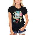 ULTRABASIC Women's Organic T-Shirt - Be Mine Colorful - Skull Shirt for Women