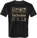 Fashionalarm Herren T-Shirt - Etikett - Techniker Fun Shirt Geschenk Tee
