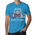 82, Ready to Fight, Men's T-shirt, Blue, Birthday Gift 00390