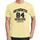 84 Authentic Genuine Yellow Mens Short Sleeve Round Neck T-Shirt 00119 - Yellow / S - Casual