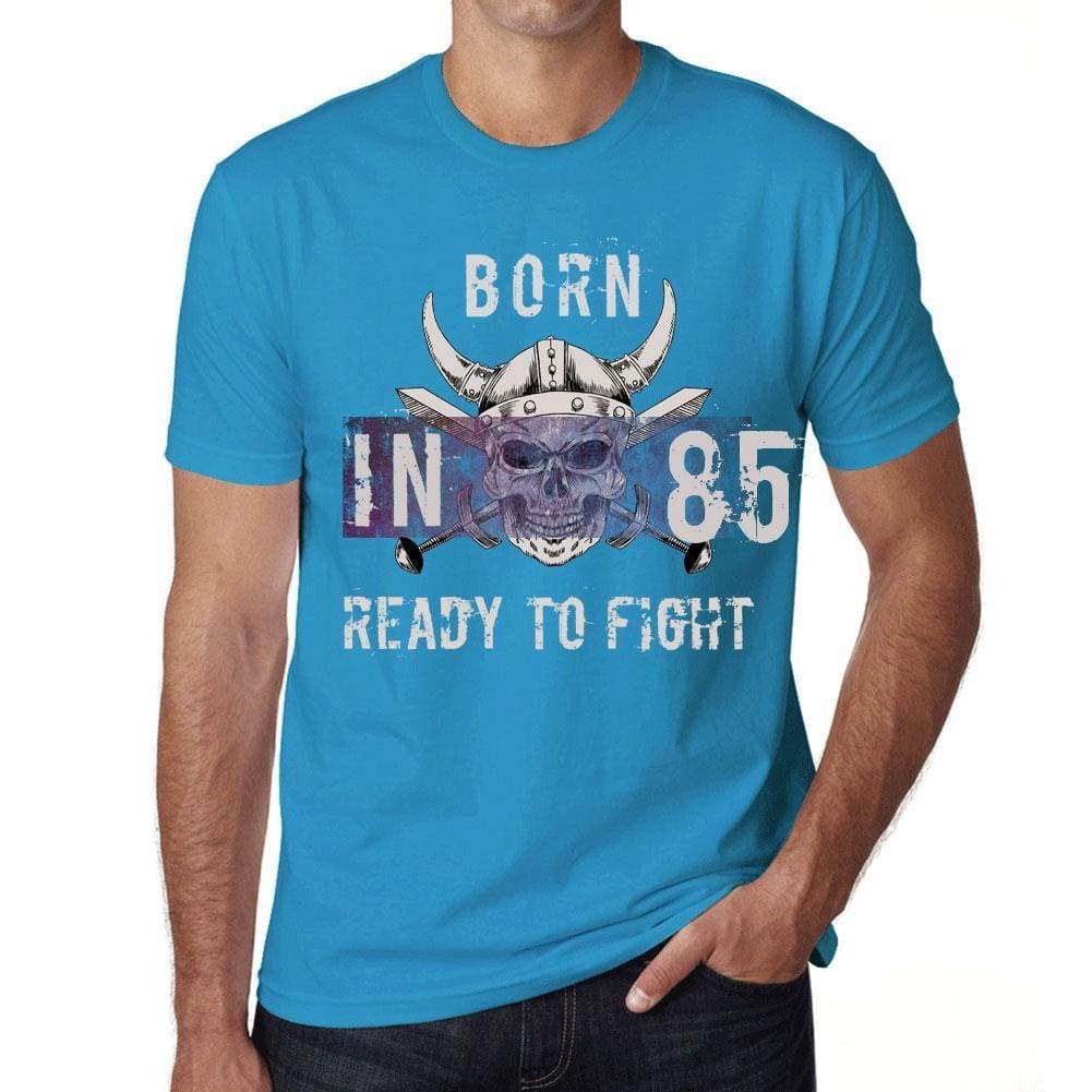 85, Ready to Fight, <span>Men's</span> T-shirt, Blue, Birthday Gift 00390 - ULTRABASIC