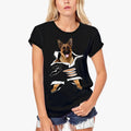 T-shirt biologique ULTRABASIC pour femmes - Berger allemand - Chemise de chien drôle et mignonne