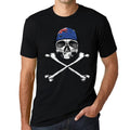ULTRABASIC Graphic Men's T-Shirt - Skull and Cross Bones Australian Creepy Shirt