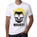 ULTRABASIC Men's Graphic T-Shirt - Blue Hair Skull - Resist - Donald Trump Shirt