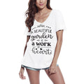 ULTRABASIC Women's T-Shirt A Beautiful Garden is a Work of Heart - Funny Tee Shirt Tops