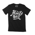 Men's T-Shirt Alive Well Life Satisfaction Vintage Graphic Birthday Gift