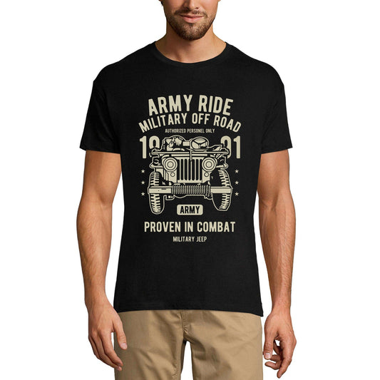 ULTRABASIC Herren-Grafik-T-Shirt Army Ride Military Off Road – Kampf-T-Shirt