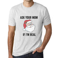 ULTRABASIC - Graphic Men's Funny Santa Christmas T-Shirt Xmas Gift Ideas Vintage White