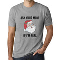 ULTRABASIC - Graphic Men's Funny Santa Christmas T-Shirt Xmas Gift Ideas Grey Marl