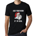 ULTRABASIC - Graphic Men's Funny Santa Christmas T-Shirt Xmas Gift Ideas Deep Black
