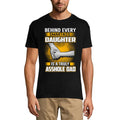 ULTRABASIC Men's T-Shirt Behind Every Smartass Daughter is a Truly Asshole Dad