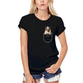 ULTRABASIC Graphic Women's T-Shirt Australian Shepherd - Cute Dog In Your Pocket