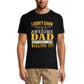 ULTRABASIC Men's Novelty T-Shirt Awesome Dad - Funny Father Tee Shirt