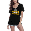 ULTRABASIC Women's V-Neck T-Shirt Baking is My Yoga - Cooking Cake Tee Shirt