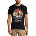ULTRABASIC Men's Graphic T-Shirt Best Basset Hound Dad Ever - Dog Fist Shirt