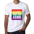Men's Graphic T-Shirt Be a Voice not an Echo White
