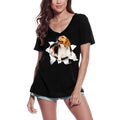 ULTRABASIC Graphic Women's T-Shirt Beagle - Funny Dog Shirt - Love Dog Paws