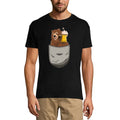 ULTRABASIC Men's Novelty T-Shirt Beer Bear in Pocket - Funny Beer Lover Tee Shirt
