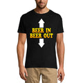 ULTRABASIC Men's Graphic T-Shirt Beer In Beer Out - Funny Alcohol Lover Tee Shirt