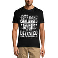 ULTRABASIC Men's T-Shirt Being Defeated is Optional - Motivational Funny Gym Shirt