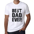 Men's Graphic T-Shirt Best Dad Ever 1 White Round Neck