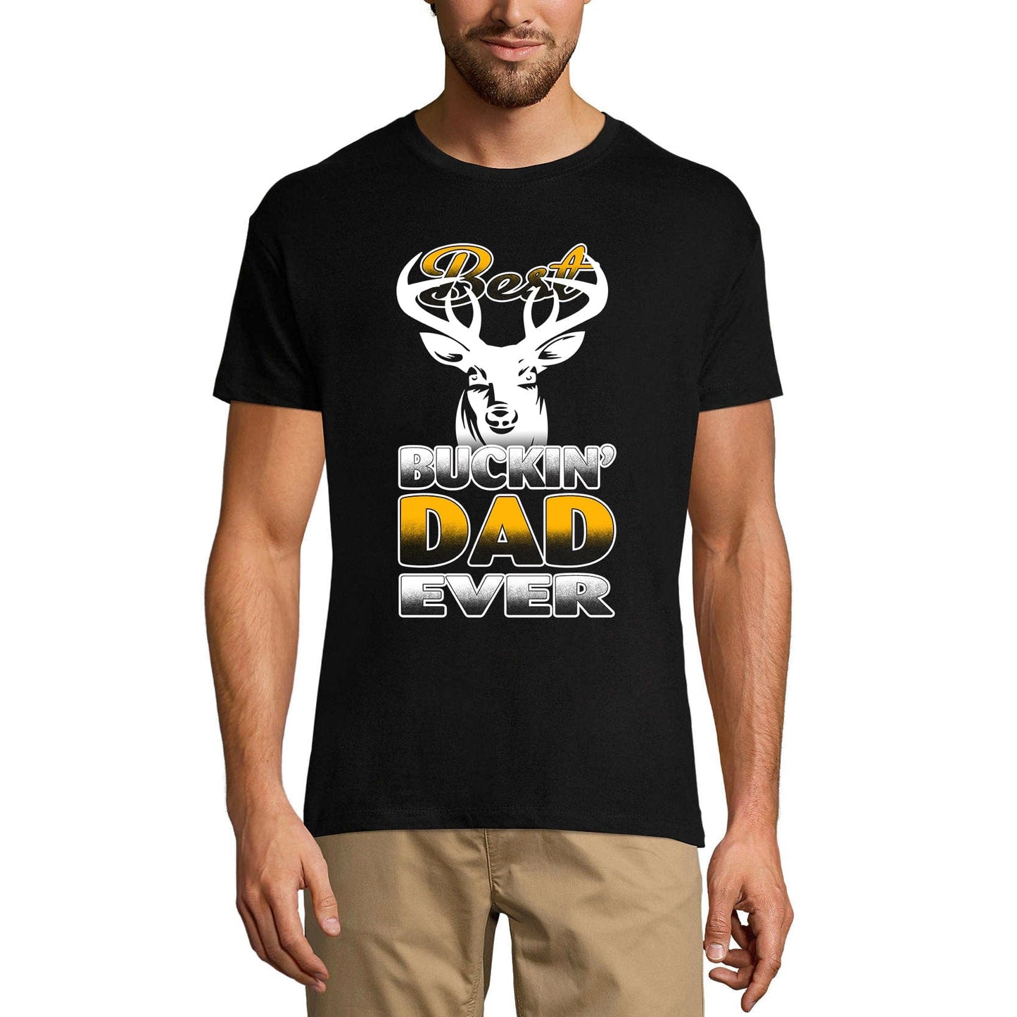 ULTRABASIC Herren-T-Shirt „Best Buckin Dad Ever“ – lustiges Vater-T-Shirt