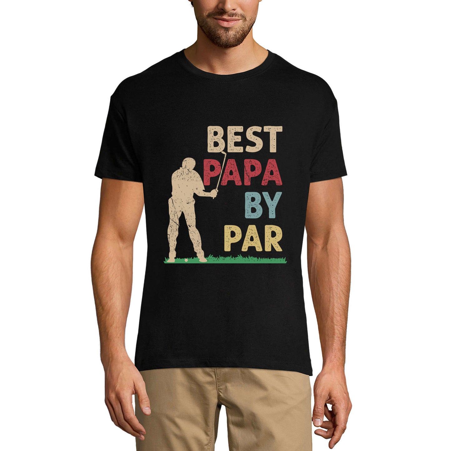 ULTRABASIC Men's T-Shirt Best Papa By Par - Father's Day - Graphic Apparel