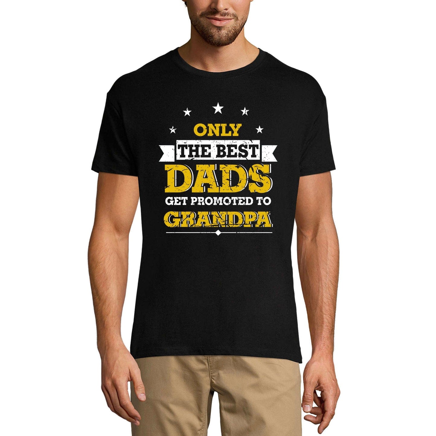 ULTRABASIC Men's T-Shirt Only the Best Dads Get Promoted to Grandpa Tee Shirt