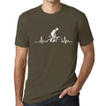 ULTRABASIC - Graphic Printed Men's Biker Pulse T-Shirt Military Green