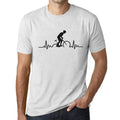 ULTRABASIC - Graphic Printed Men's Biker Pulse T-Shirt Vintage White