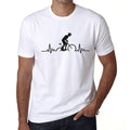 ULTRABASIC - Graphic Printed Men's Biker Pulse T-Shirt White