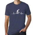 ULTRABASIC - Graphic Printed Men's Biker Pulse T-Shirt Denim