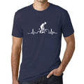 ULTRABASIC - Graphic Printed Men's Biker Pulse T-Shirt French Navy
