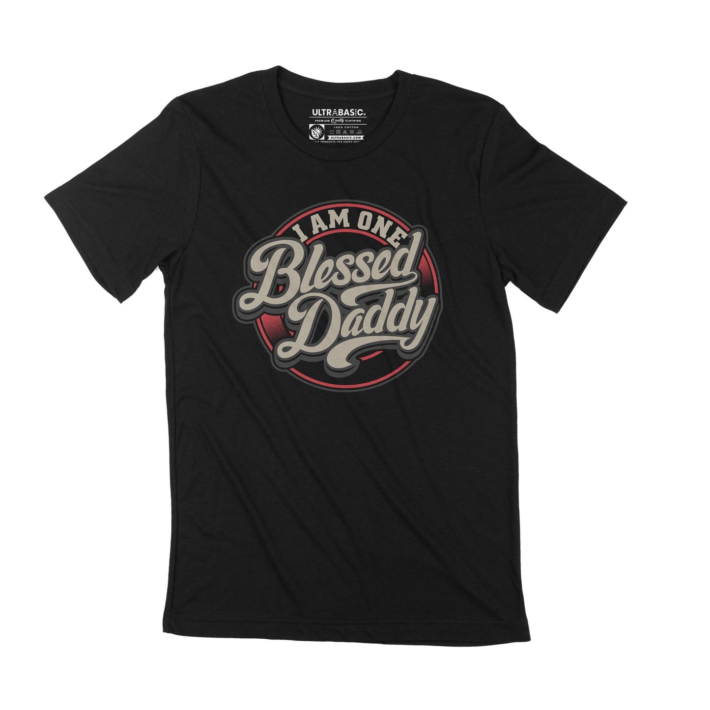 ULTRABASIC T-Shirt graphique pour hommes, cadeau Vintage de motivation pour la fête des pères, papa béni