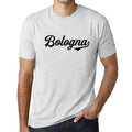 ULTRABASIC - Graphic Men's Bologna T-Shirt Printed Letters Vintage White