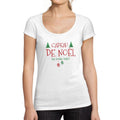 ULTRABASIC - Graphic Women's Cadeau De Noël T-Shirt Letter Print Tee Shirt White