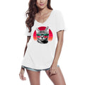 ULTRABASIC Women's T-Shirt Cat On Beach - Cats Life - Gift for Pet Lovers