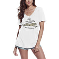 ULTRABASIC Damen-T-Shirt mit V-Ausschnitt „Wild Life Is Calling“ – Echter Raubtier-Gepard