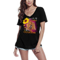 ULTRABASIC T-Shirt Col V Femme My Only Sunshine - Chow Chow - Chemise Vintage