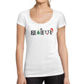 ULTRABASIC - Graphic Women's Christmas Believe Tree T-Shirt Xmas Gift Ideas White