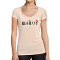 ULTRABASIC - Graphic Women's Christmas Believe Tree T-Shirt Xmas Gift Ideas Creamy Pink