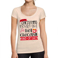 ULTRABASIC - Graphic Women's Christmas Kind Of Day T-Shirt Cute Xmas Gift Ideas Creamy Pink