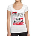 ULTRABASIC - Graphic Women's Christmas Kind Of Day T-Shirt Cute Xmas Gift Ideas White