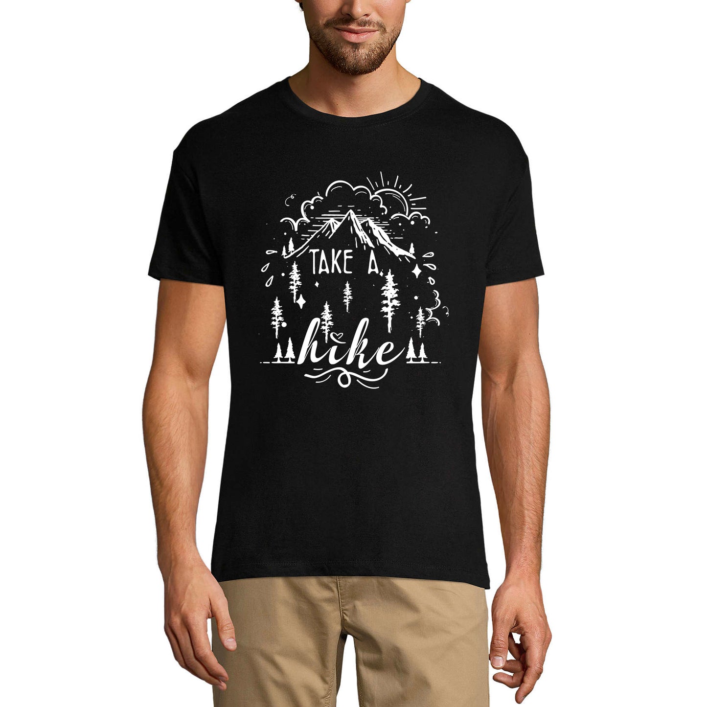 ULTRABASIC Men's Novelty T-Shirt Take a Hike - Mountain Hiking Tee Shirt