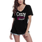 ULTRABASIC Women's Novelty T-Shirt Crazy Lipstick Lady - Funny Make Up Tee Shirt