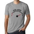 ULTRABASIC - Graphic Men's Dad Jokes Tank T-Shirt Funny Casual Letter Print Tee Grey Marl