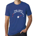 ULTRABASIC - Graphic Men's Dad Jokes Tank T-Shirt Funny Casual Letter Print Tee Royal Blue